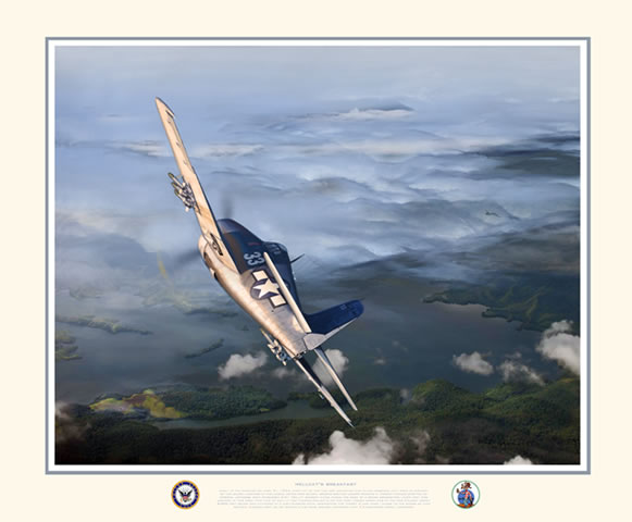 "Hellcat's Breakfast" F6F Hellcat Giclee Print by Jack Fellows